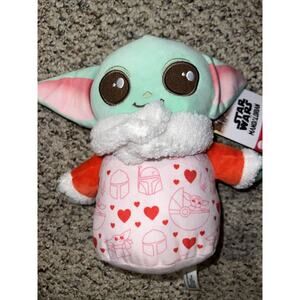 New! Star Wars Mandalorian‎ Grogu The Child Valentine’s Day 8" Plush Mattel